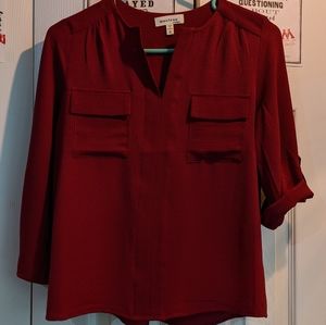 ♥️ Deep Red Blouse